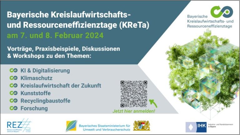 Bayerische Kreislaufwirtschaft und Ressourceneffizienztage (KReTa)