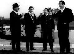 Einweihung der Kläranlage 1968 mit Bürgermeister Danzer. Einweihung der Kläranlage 1968 mit Bürgermeister Danzer.